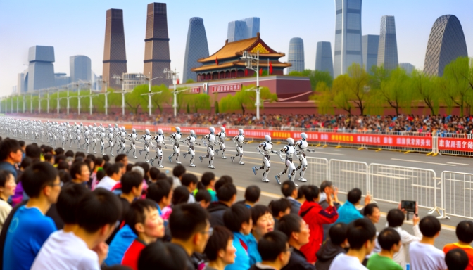 Sự Kiện Đặc Biệt: Hơn 300 Robot Hình Người Tham Gia Chạy Bán Marathon Tại Trung Quốc