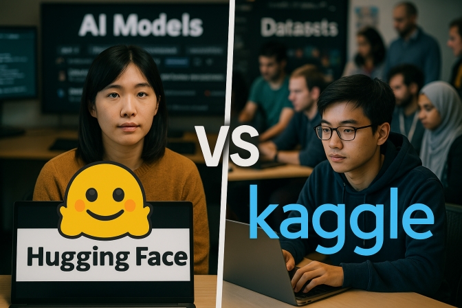 So sánh Hugging Face và Kaggle: Lựa chọn nào cho người học AI?
